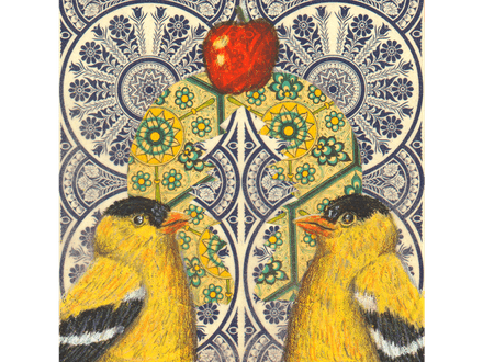 Goldfinches fine art giclee print