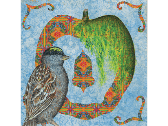 Golden Crowned Sparrow fine art giclee print