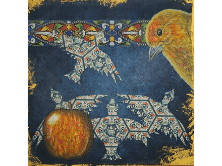 Flaming Finch fine art print