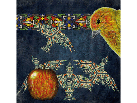 Flaming Finch fine art giclee print