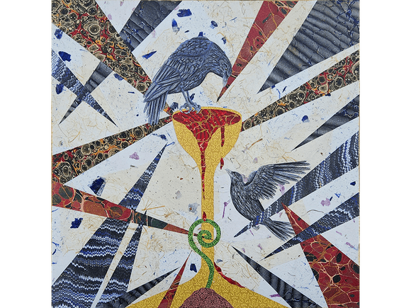 Anointed original collage on canvas