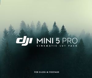 DJI Mini 5 PRO - CINEMATIC LUT PACK (for D-LOG M 4K footage)