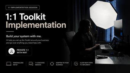 Live 1:1 Toolkit Implementation Call 