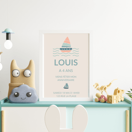 faire part anniversaire enfant 