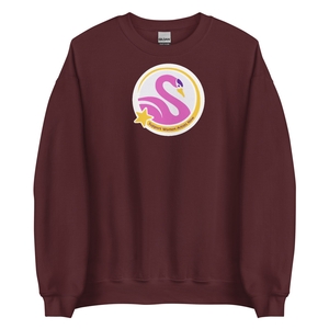 Long Sleeve Crewneck iSWANs Logo Sweatshirt, 2 Colors