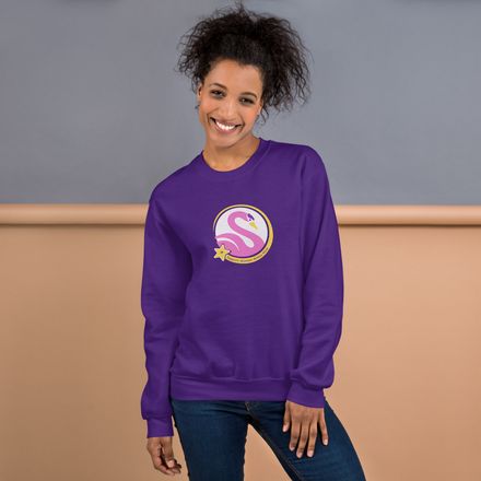 Long Sleeve Crewneck iSWANs Logo Sweatshirt
