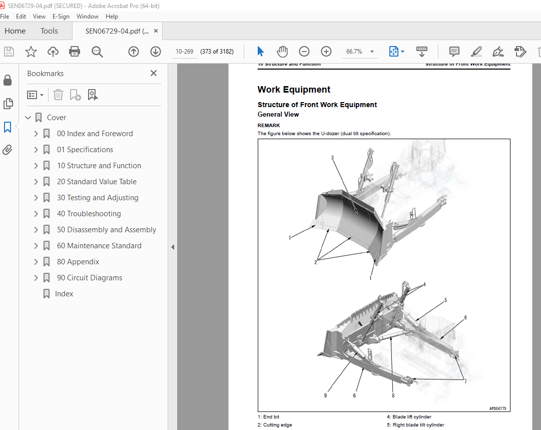 Komatsu D375A-8 Bulldozer Shop Manual SEN06729-04 - PDF DOWNLOAD