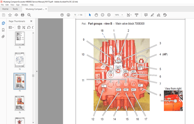 Mustang Compact Excavator ME8002 Service Manual(918173) – PDF DOWNLOAD