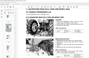 Kubota L2250 L2550(GST) L2850(GST) L3250 Tractor Workshop Manual – PDF DOWNLOAD