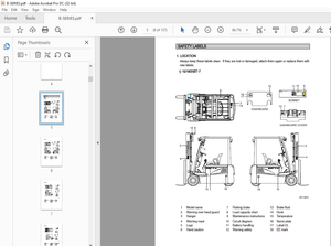 Hyundai B-SERIES Forklift Operator’s Manual 2023 PDF