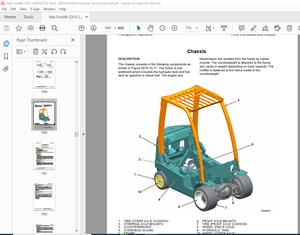 Yale Forklift C810 (GDPGLP16-18VX, GDPGLP20SVX Europe) Service Manual PDF