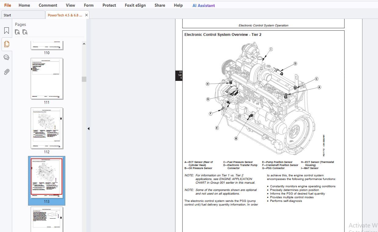 Engine Technical File John Deere PowerTech 4.5 & 6.8 L Diesel Engines Component Technical ...
