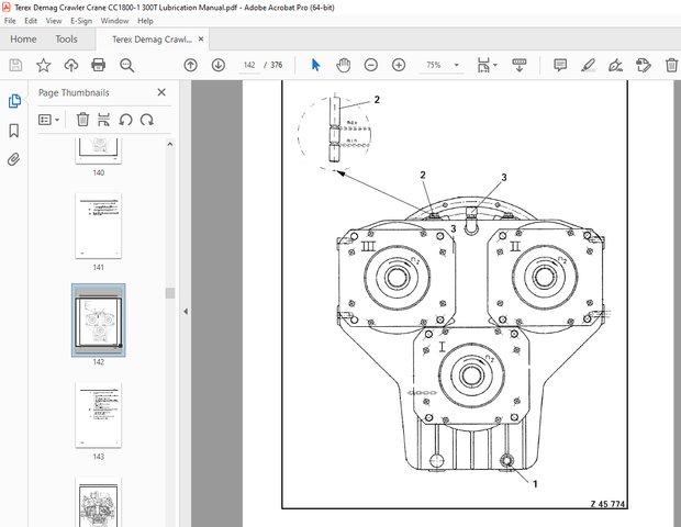 Terex Demag Crawler Crane CC1800-1 300T Lubrication Manual – PDF DOWNLOAD