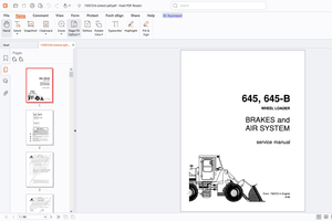 Fiatallis 645 645-B Wheel Loader Service Manual - PDF DOWNLOAD