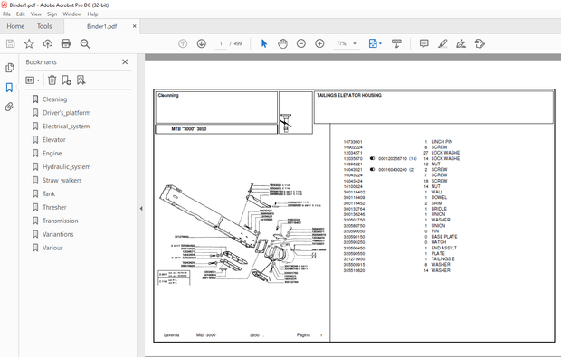 Laverda 3850 Agricultural Tractor Parts Manual – PDF DOWNLOAD