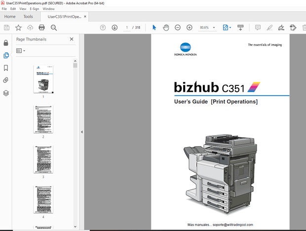 Konica Minolta bizhub C3501 Print Operations Users Manual - PDF DOWNLOAD