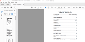 Frontier Grooming Mowers FM1012R FM1015R FM1017R Operator’s Manual(5WPMAN0183) – PDF DOWNLOAD