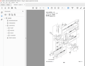 Hitachi EX56OO-7 EX-5600-7B Hydraulic Excavator Parts Manual PN:PKGB91-E1-3 PDF 