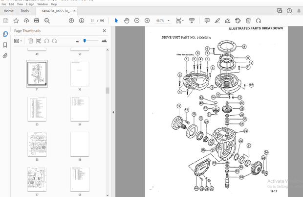 Drexel SLT22/30 Swingmast lift Truck Parts Manual_1404704 (Section 8) – PDF DOWNLOAD