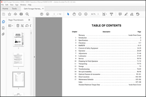 Gehl Forage Harvesters CB860, CB865 Operators Manual 904967A – PDF DOWNLOAD