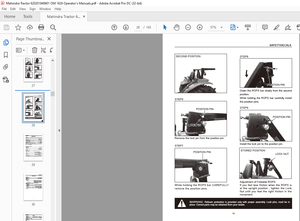 Mahindra Tractor 1626 SHUTTLE 1626 HST Operator’s Manual – PDF DOWNLOAD