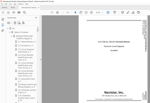 Navistar International Truck TerraStar Wiring Diagrams Manual - PDF DOWNLOAD
