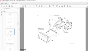 Kawasaki High Lift Spec Option Wheel Loader For 45ZII 50ZII 60ZII 65ZII 65ZIII Parts Manual - PDF 