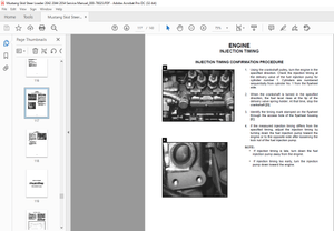 Mustang Skid Steer Loader 2042 2044 2054 Service Manual(000-78025) – PDF DOWNLOAD