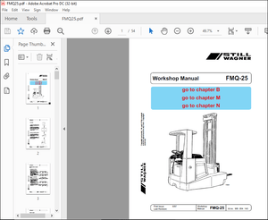 STILL STED Forklift FMQ-25 Workshop Manual – PDF DOWNLOAD