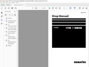Komatsu 170E-7 Series Engine Shop Manual SEN06580-06 – PDF DOWNLOAD