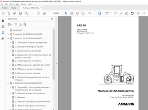 Ammann ARX 90 Rodillo Tandem Manual De Instrucciones (3026692) – PDF