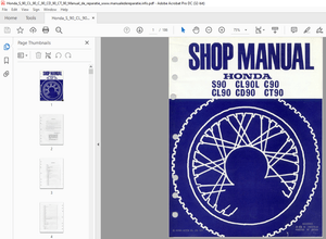 1977 Honda S90 CL90L C90 CL90 CD90 CT90 Shop Manual - PDF DOWNLOAD