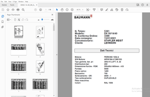 Baumann Forklift Dx50/14/40 Parts Manual SN 5361 – PDF