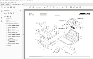 Ammann ARX 90 Tandem Roller Deutz Tier 3 Parts Manual 4122020 PDF