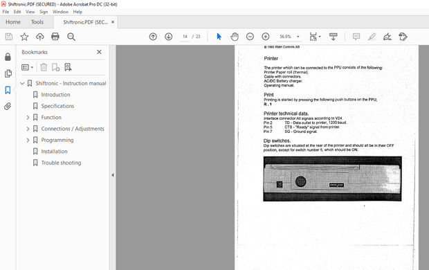 Fantuzzi Reggiane Shiftronic RMH Controls AB Instruction manual – PDF DOWNLOAD