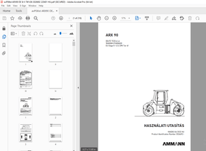 AMMANN ARX 90 DEUTZ TCD3,6 L4 HASZNÁLATI UTASÍTÁS (3026692) - PDF