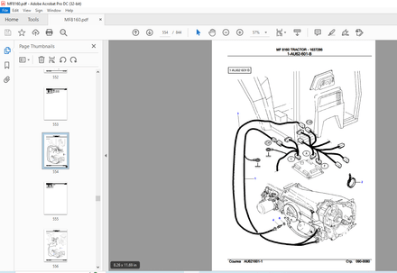 Massey Ferguson MF 8160 TRACTOR 1637286 Parts Manual - PDF DOWNLOAD
