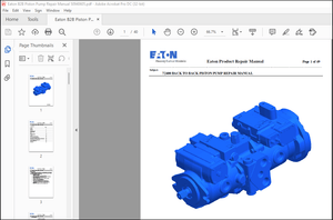 Eaton 72400 BACK TO BACK PISTON PUMP REPAIR MANUAL(50940605) – PDF DOWNLOAD