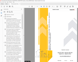 Haulotte Articulating Booms HA26 RTJ PRO – HA26 RTJ PRO SW Operator’s manual – PDF DOWNLOAD