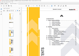 Haulotte Forklift HA26 RTJ O – HA26 RTJ O SW – Operator’s manual