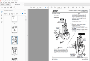 Crown Forklift WE WS 2300 Walkie Stacker Service Manual –  PDF DOWNLOAD