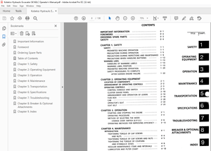 Kobelco SK160LC MARK IV Hydraulic Excavator Operator’s Manual – PDF DOWNLOAD