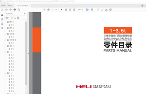 Heli Forklift 1-3.5t Auxiliary Hoses And Pulley Block for Attachment Parts Manual – PDF DOWNLOAD