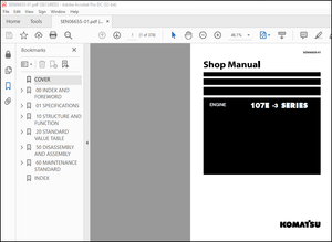 Komatsu 107E-3 Series Engine Shop Manual SEN06655-01 – PDF DOWNLOAD