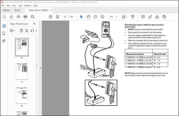 Volvo Penta TAD650VE, TAD660VE, TAD734GE, TAD750VE, TAD760VE Group 30 Woskshop Manual_360026950 PDF
