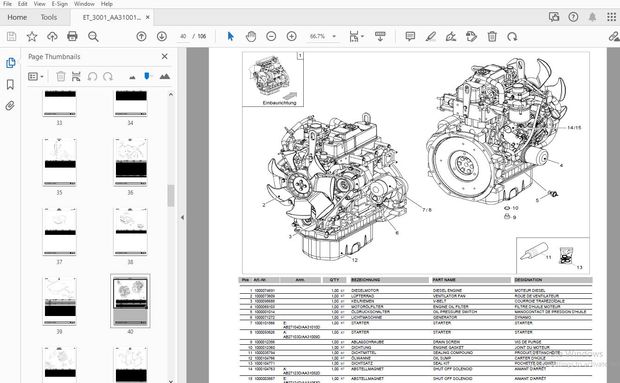 WACKER NEUSON 3001 DUMPER PARTS MANUAL 1000138134 - PDF DOWNLOAD