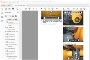 Gehl R190, R220 &amp; R260 Manitou-Mustang 1900R, 2200R 2600R Skid-Steer Loaders Service Manual 50950134