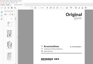Pottinger Tractor Mower NOVADISC 305 Spare parts list Manual – PDF DOWNLOAD