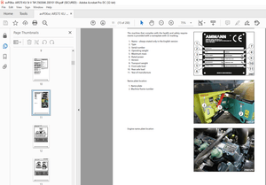 Ammann ARS 70 Single Drum Roller Operating Manual SN 2563046 PDF