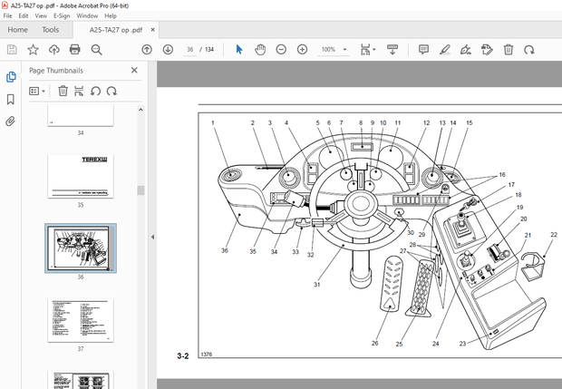Terex TA25 TA27 Dump Truck Operation Safety Maintenance Manual PN 15274234 - PDF DOWNLOAD